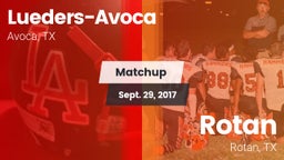 Matchup: Lueders-Avoca vs. Rotan  2017