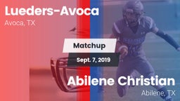 Matchup: Lueders-Avoca vs. Abilene Christian  2019