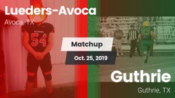 Matchup: Lueders-Avoca vs. Guthrie  2019