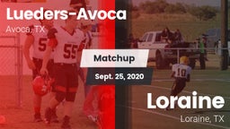 Matchup: Lueders-Avoca vs. Loraine  2020