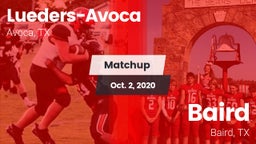 Matchup: Lueders-Avoca vs. Baird  2020