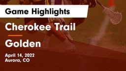 Cherokee Trail  vs Golden  Game Highlights - April 14, 2022