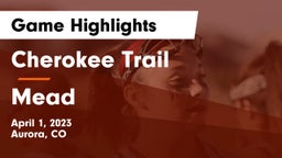 Cherokee Trail  vs Mead  Game Highlights - April 1, 2023