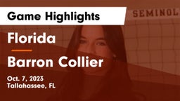 Florida  vs Barron Collier  Game Highlights - Oct. 7, 2023