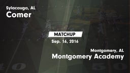 Matchup: Comer  vs. Montgomery Academy  2016