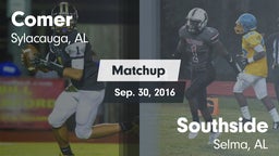 Matchup: Comer  vs. Southside  2016