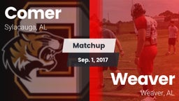 Matchup: Comer  vs. Weaver  2017