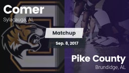 Matchup: Comer  vs. Pike County  2017