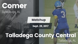 Matchup: Comer  vs. Talladega County Central  2017
