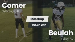 Matchup: Comer  vs. Beulah  2017