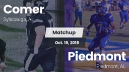 Matchup: Comer  vs. Piedmont  2018