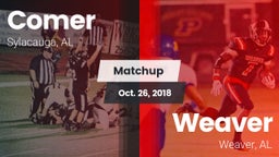 Matchup: Comer  vs. Weaver  2018