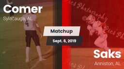 Matchup: Comer  vs. Saks  2019