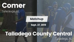 Matchup: Comer  vs. Talladega County Central  2019