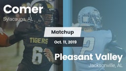 Matchup: Comer  vs. Pleasant Valley  2019
