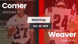 Matchup: Comer  vs. Weaver  2019