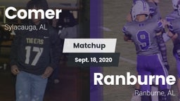 Matchup: Comer  vs. Ranburne  2020