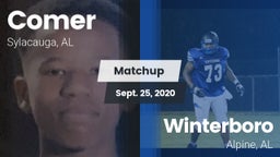 Matchup: Comer  vs. Winterboro  2020