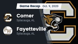 Recap: Comer  vs. Fayetteville  2020