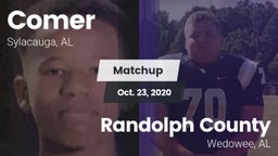 Matchup: Comer  vs. Randolph County  2020