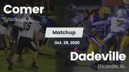 Matchup: Comer  vs. Dadeville  2020