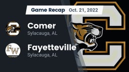 Recap: Comer  vs. Fayetteville  2022
