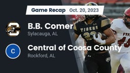 Recap: B.B. Comer  vs. Central of Coosa County  2023