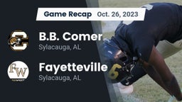 Recap: B.B. Comer  vs. Fayetteville  2023