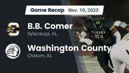 Recap: B.B. Comer  vs. Washington County  2023