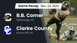 Recap: B.B. Comer  vs. Clarke County  2023