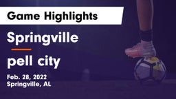 Springville  vs pell city  Game Highlights - Feb. 28, 2022