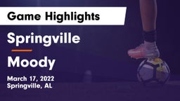 Springville  vs Moody  Game Highlights - March 17, 2022