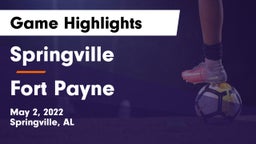 Springville  vs Fort Payne  Game Highlights - May 2, 2022