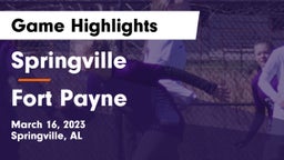 Springville  vs Fort Payne  Game Highlights - March 16, 2023