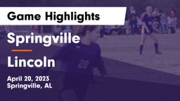 Springville  vs Lincoln  Game Highlights - April 20, 2023