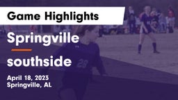 Springville  vs southside Game Highlights - April 18, 2023