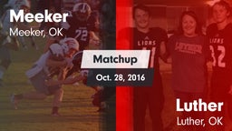 Matchup: Meeker vs. Luther  2016