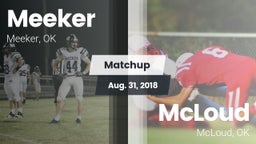 Matchup: Meeker vs. McLoud  2018