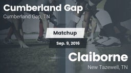 Matchup: Cumberland Gap vs. Claiborne  2016