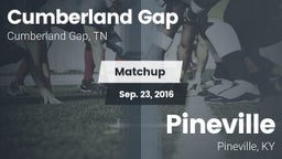 Matchup: Cumberland Gap vs. Pineville  2016