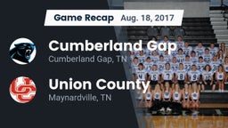 Recap: Cumberland Gap  vs. Union County  2017