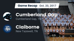 Recap: Cumberland Gap  vs. Claiborne  2017