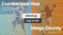 Matchup: Cumberland Gap vs. Meigs County  2018