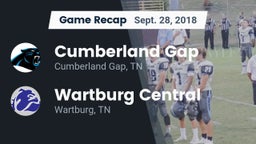 Recap: Cumberland Gap  vs. Wartburg Central  2018