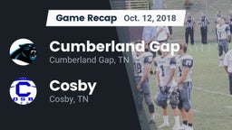 Recap: Cumberland Gap  vs. Cosby  2018