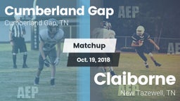 Matchup: Cumberland Gap vs. Claiborne  2018