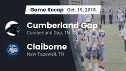 Recap: Cumberland Gap  vs. Claiborne  2018