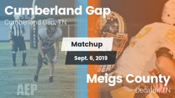 Matchup: Cumberland Gap vs. Meigs County  2019