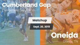Matchup: Cumberland Gap vs. Oneida  2019