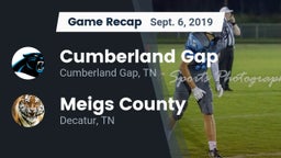 Recap: Cumberland Gap  vs. Meigs County  2019
